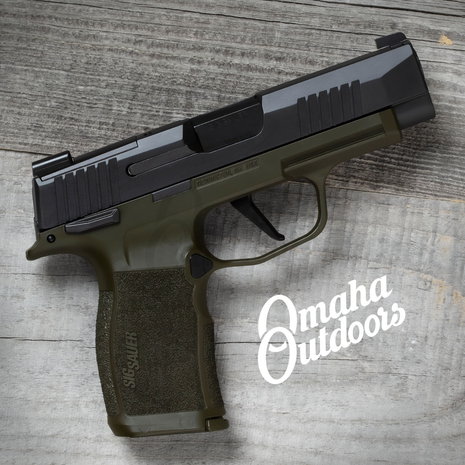 SIG P365 XL OD Green Manual Safety Vuurwapen Magazine Release - Omaha ...