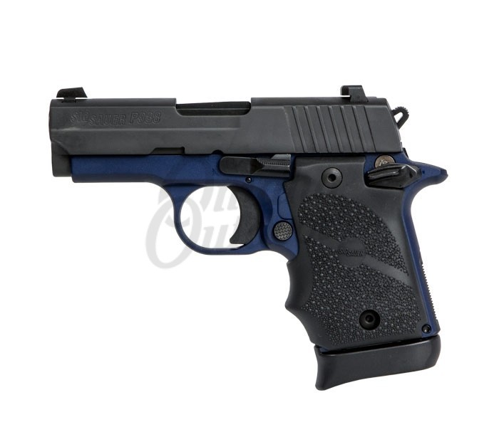 Sig Sauer P938 TALO Navy Blue Pistol 7 RD 9mm Night Sights - Omaha Outdoors
