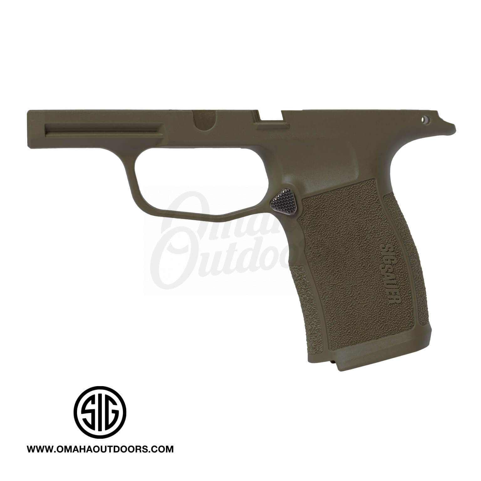 SIG P365 XL Grip Module OD Green Cerakote with Vuurwapen Extended Mag ...