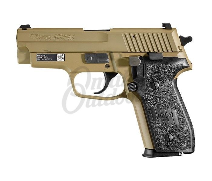 Sig Sauer M11 A1 Desert Full Fde Pistol 9mm 15 Rd Night Sights Omaha