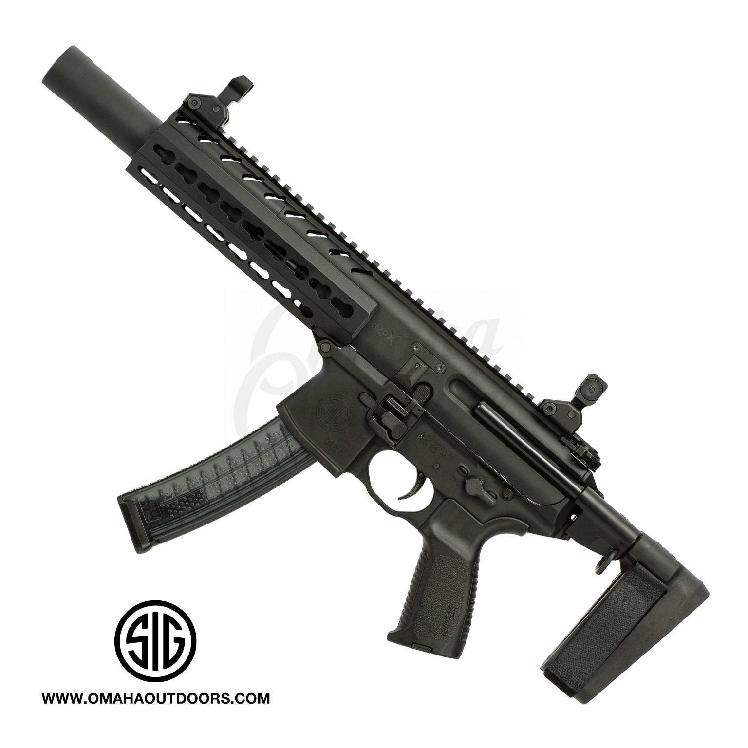 Sig Sauer Mpx K Psb Tacops Pistol 45 30 Rd 9mm Keymod Omaha Outdoors