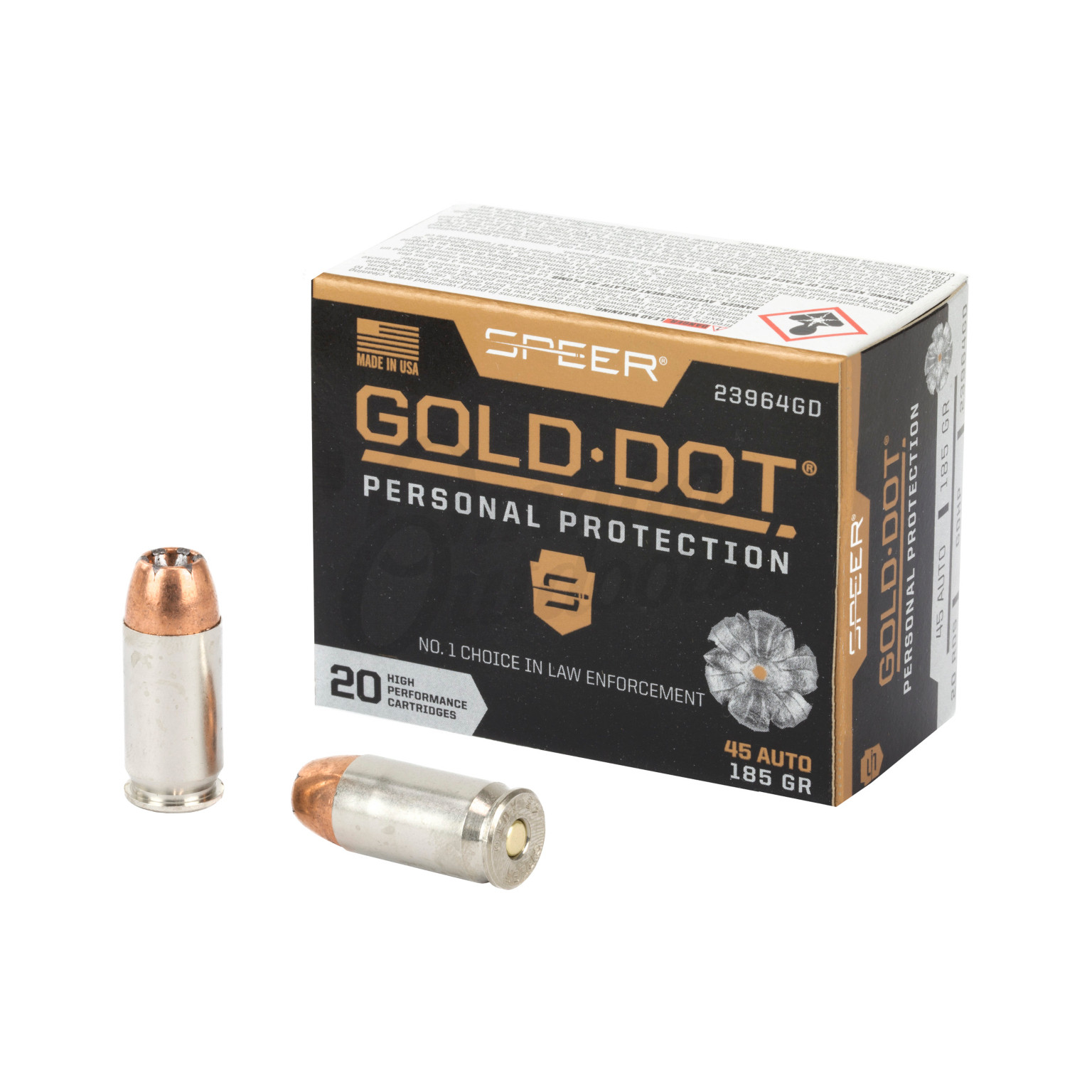 Speer Gold Dot 185 GR 45 ACP 20 Rounds - Omaha Outdoors