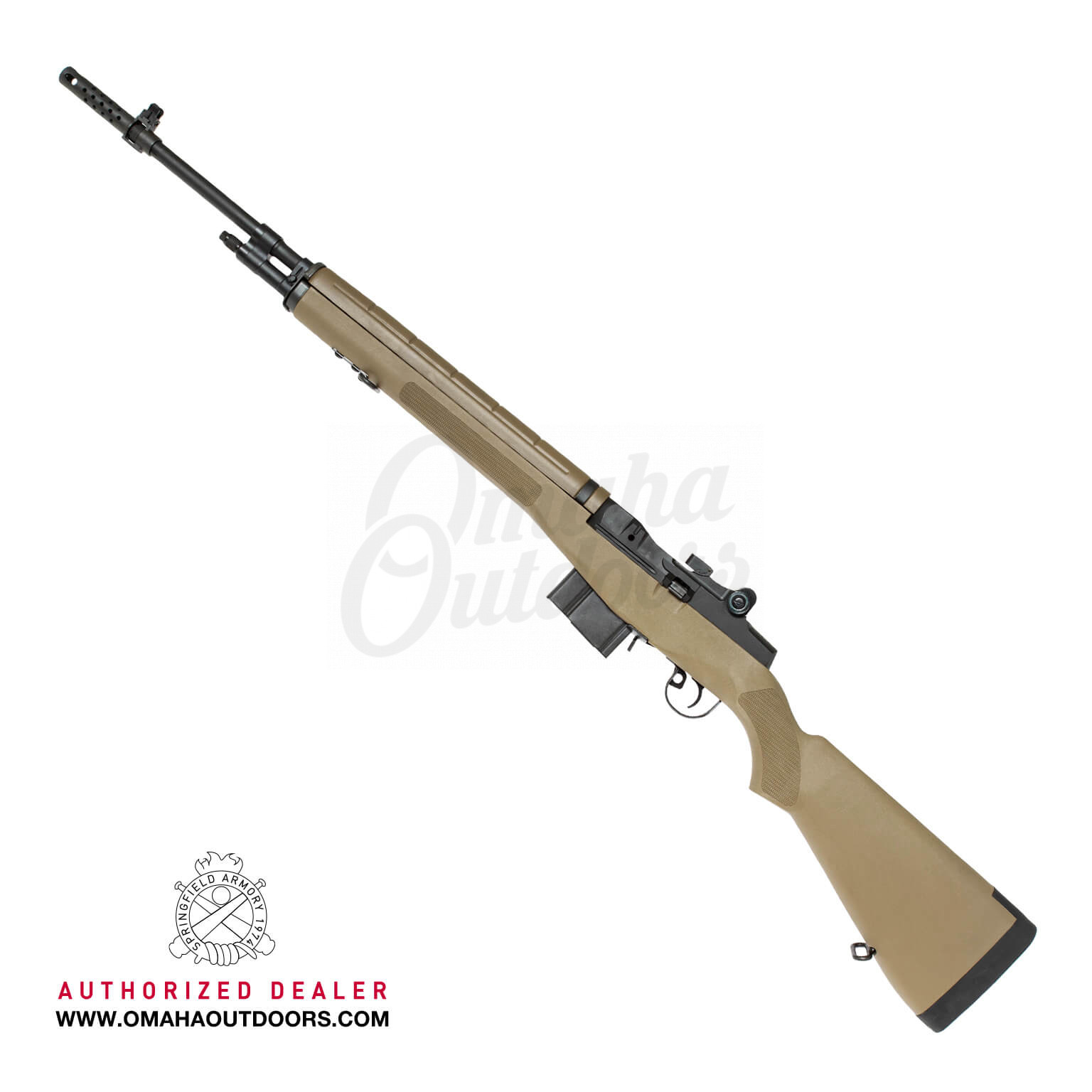 Springfield M1A Standard California Compliant Desert FDE Omaha