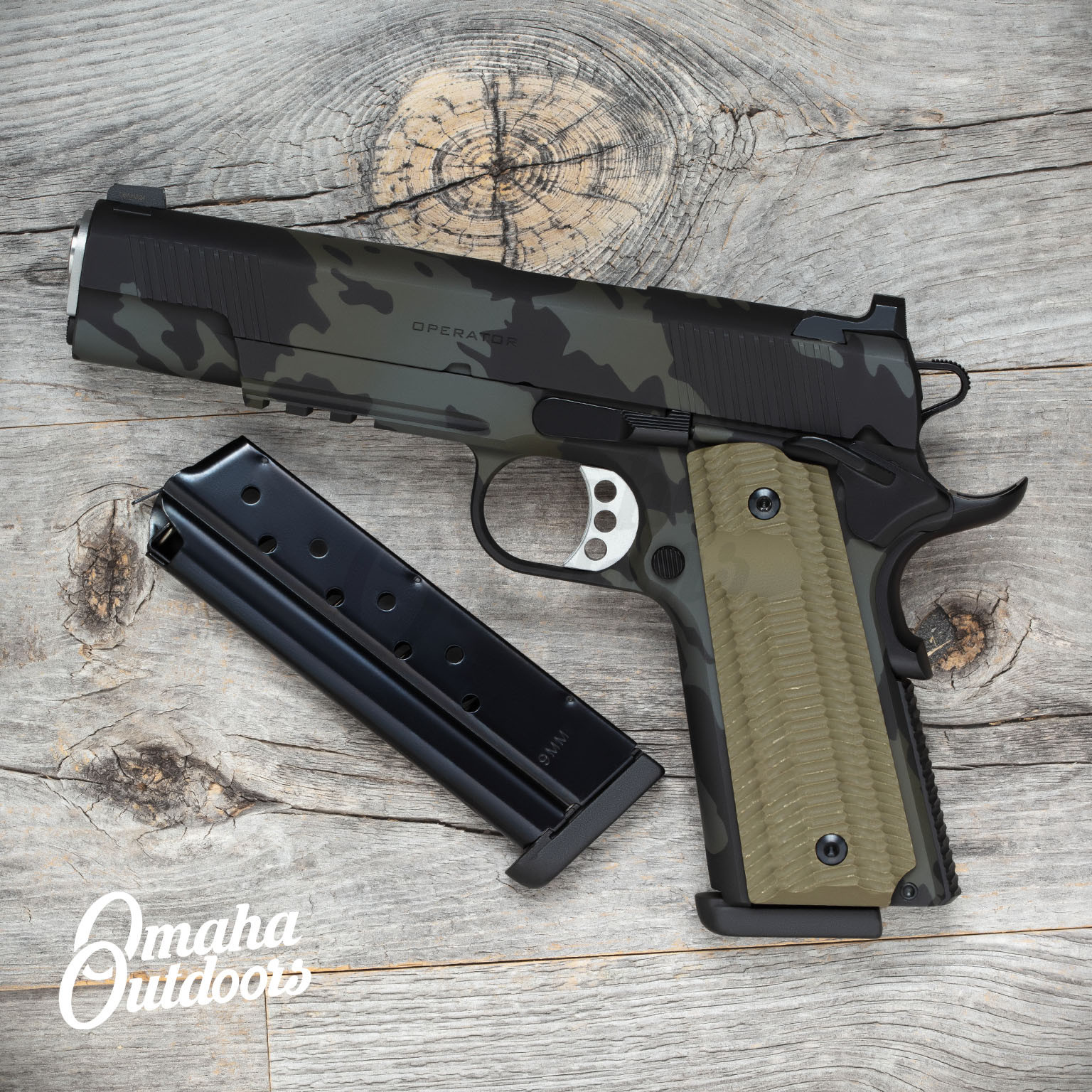 Springfield 1911 Operator 9mm Black MultiCam - Omaha Outdoors