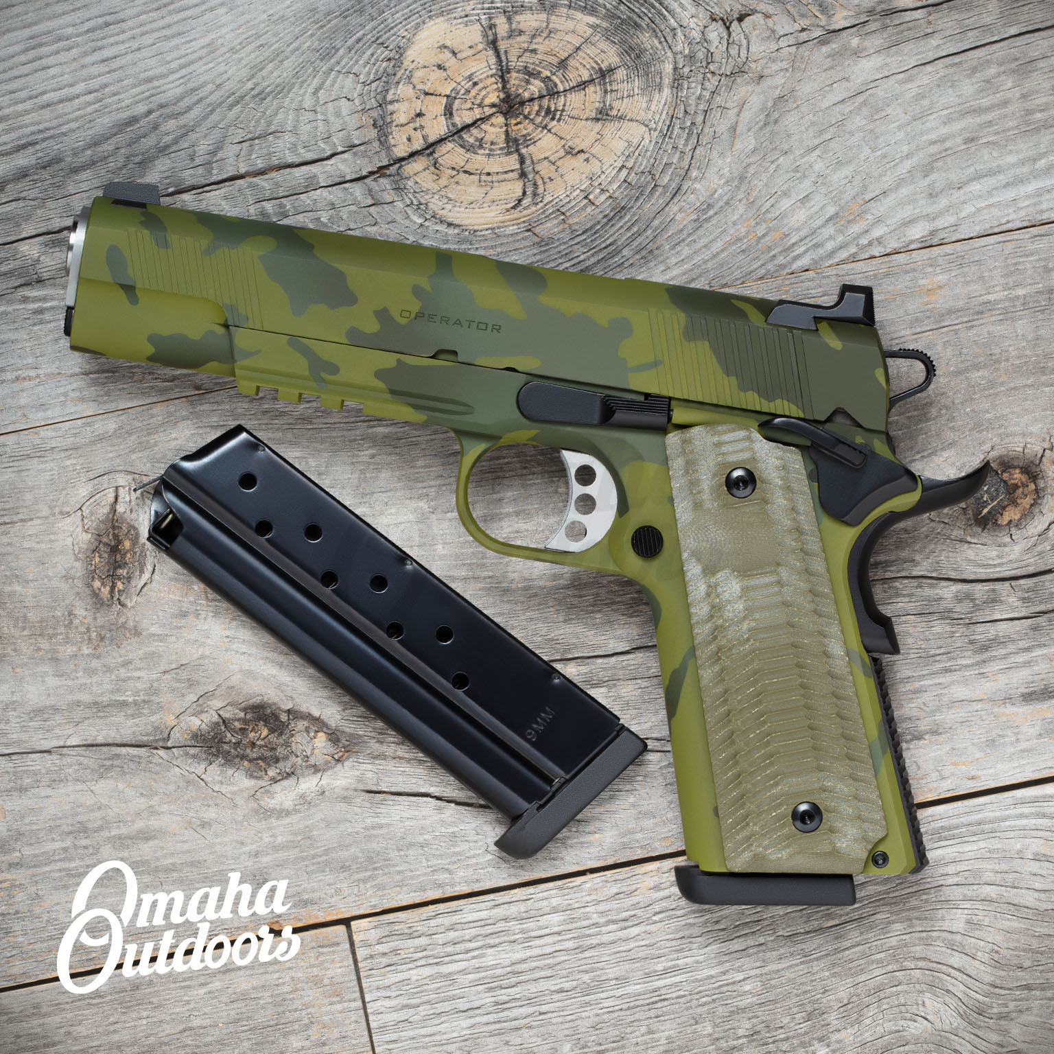 Springfield 1911 Operator 9mm Green MultiCam - Omaha Outdoors