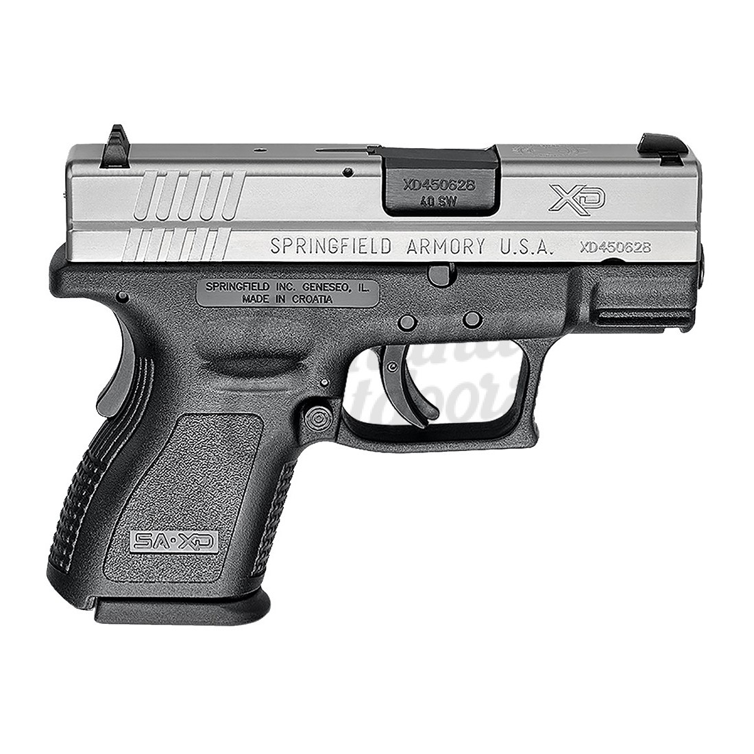 Springfield Armory XD Subcompact Pistol 9 RD 40 S&W Stainless Slide XD9822