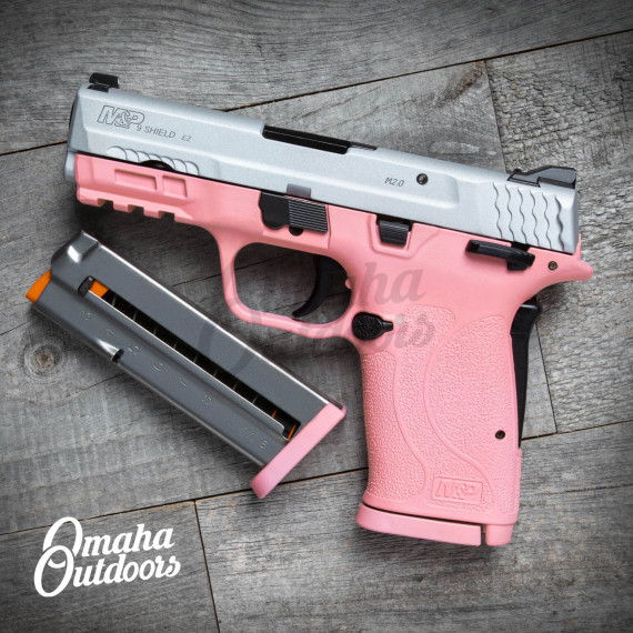 M&P Shield EZ 9mm Victoria Pink / Satin Aluminum Thumb Safety - Omaha ...