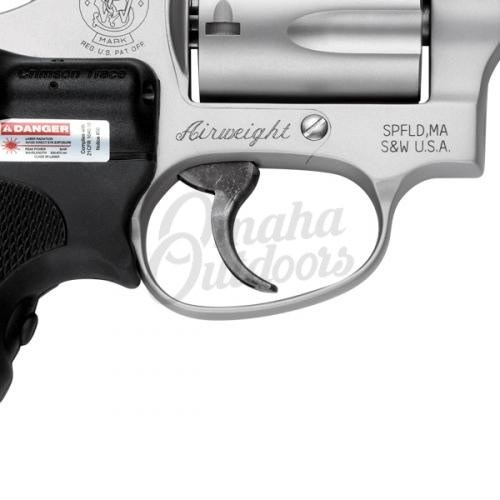 Gunners Firearms LLC  Smith & Wesson Model 637, Double Action, Small  Revolver, 38 Special, 1.875 Barrel, Alloy Frame, Stainless Finish, Laser  Grip, Fixed Sights, 5Rd, Crimson Trace Laser 163052