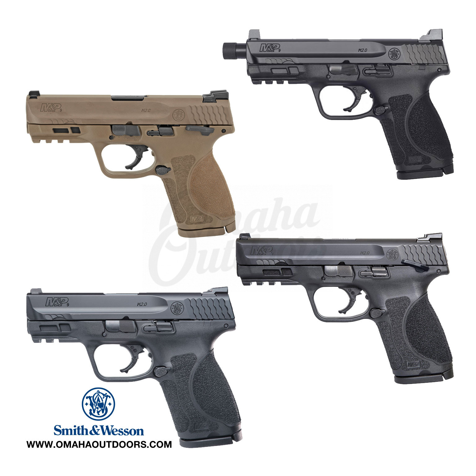 Smith And Wesson M P 2 0 Compact 9mm Pistol For Sale Omaha Outdoors