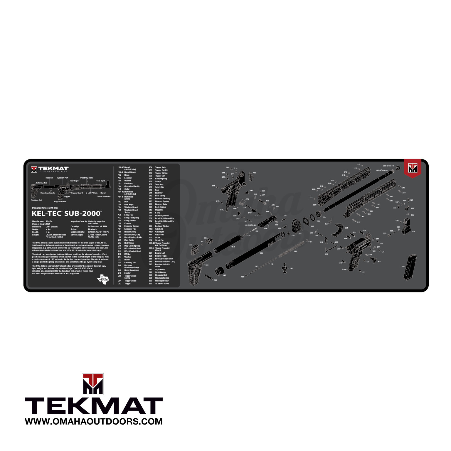 Gun Cleaning Mat - KelTec