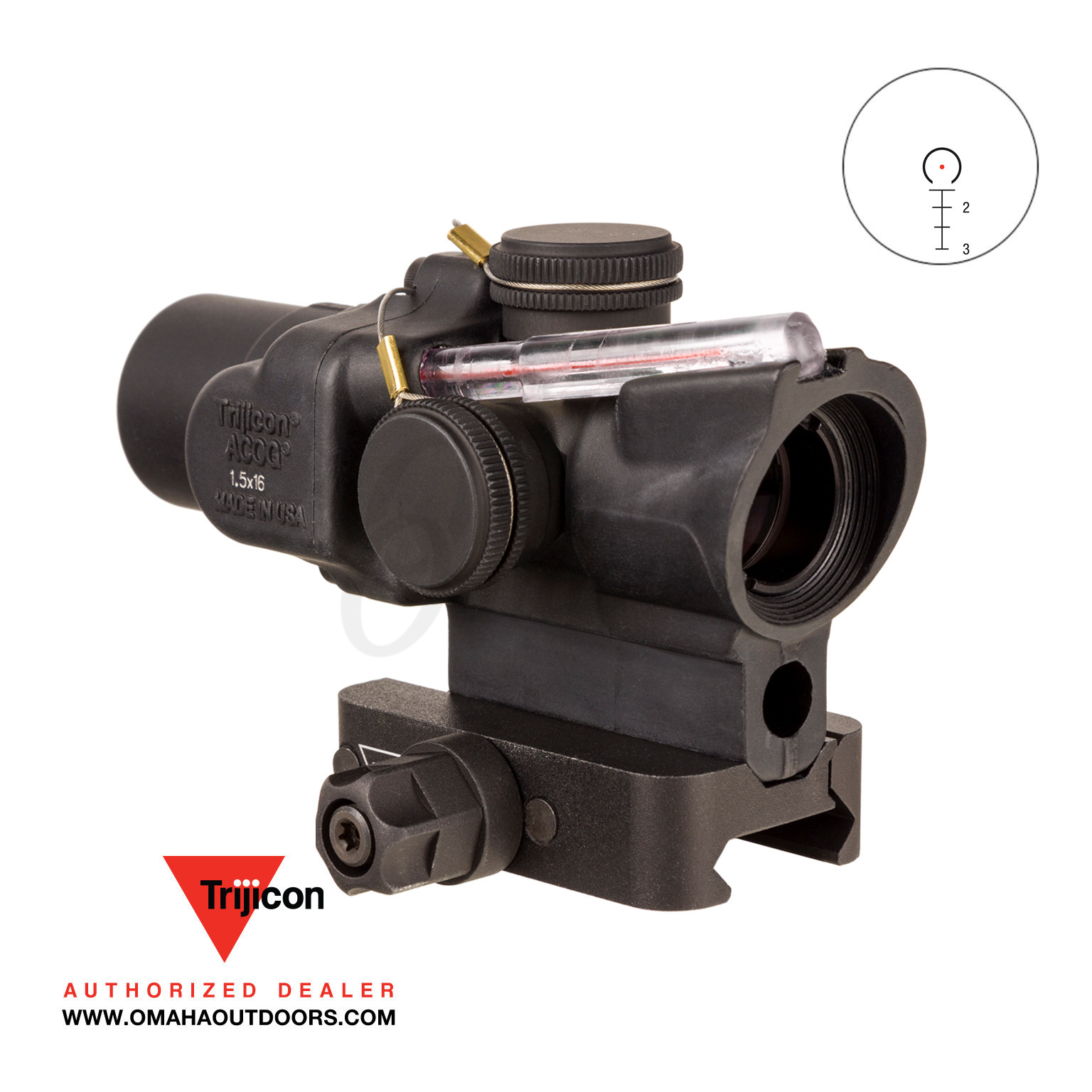 Trijicon ACOG 1.5x16S Compact RTR 9mm PCC Reticle - Omaha Outdoors