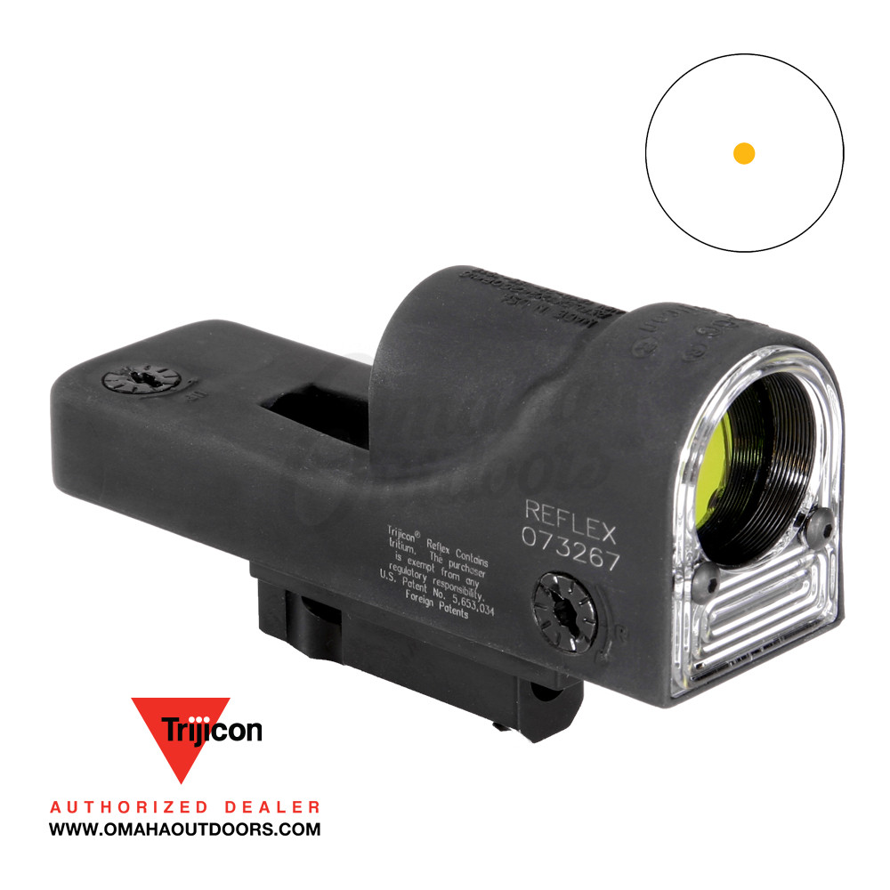 Trijicon 1x24 Reflex Amber Dot Sight M16 / AR15 Carry Handle Mount 6.5 ...