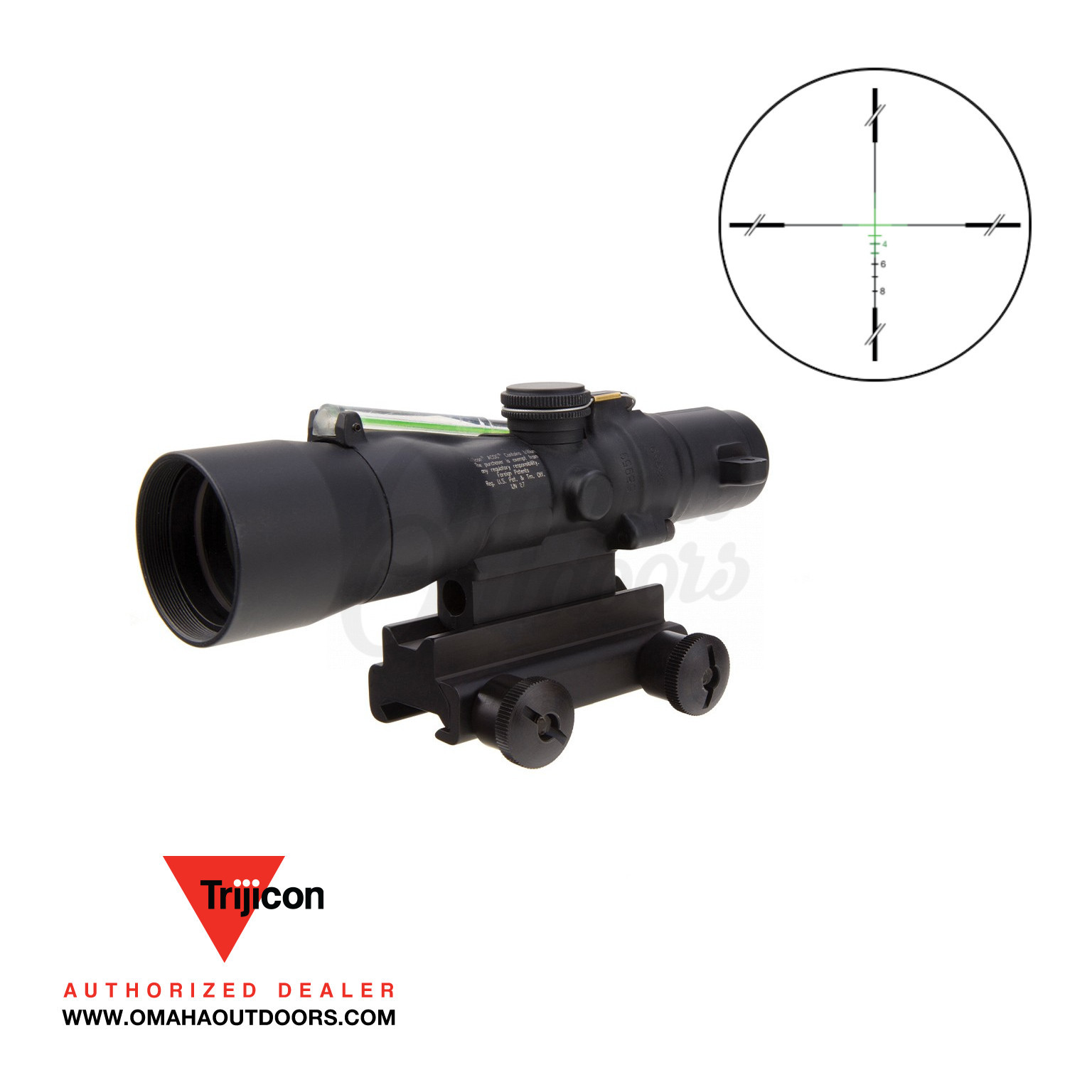 Trijicon ACOG 3x30 308 168gr Green Crosshair - Omaha Outdoors