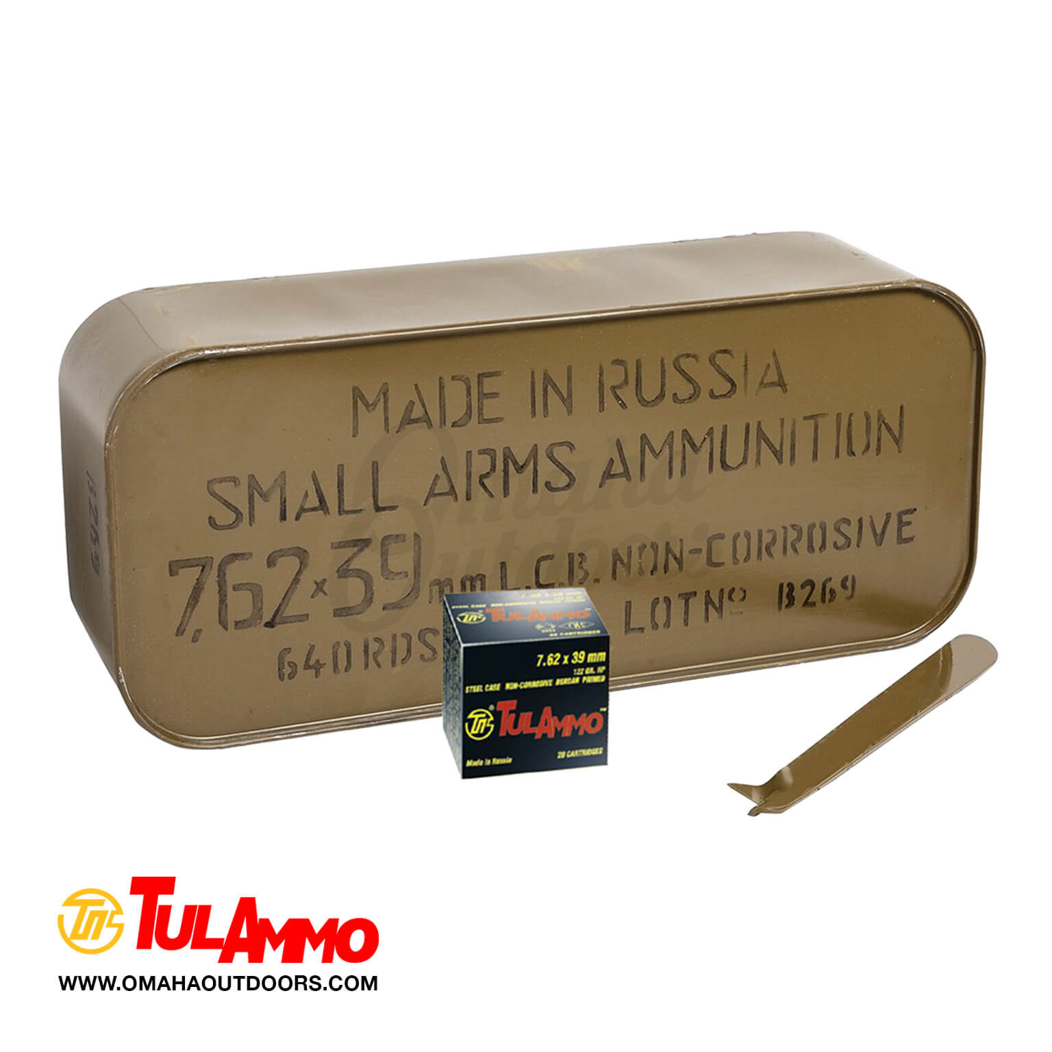 Tulammo Steel Case X Mm Ammo Grain Hp Round Case Omaha