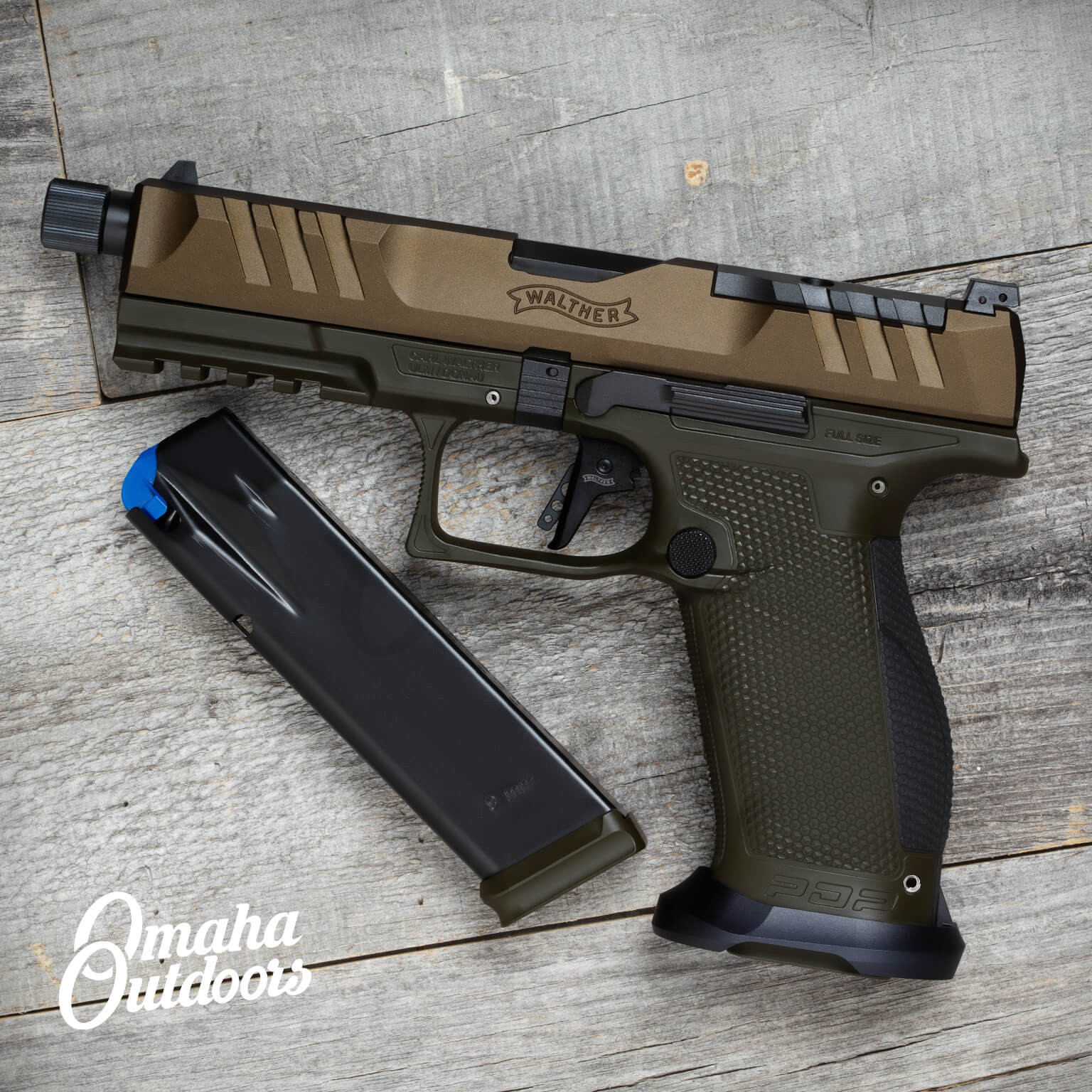 Walther PDP Pro SD Full Size OD Green / Spartan Bronze - Omaha Outdoors