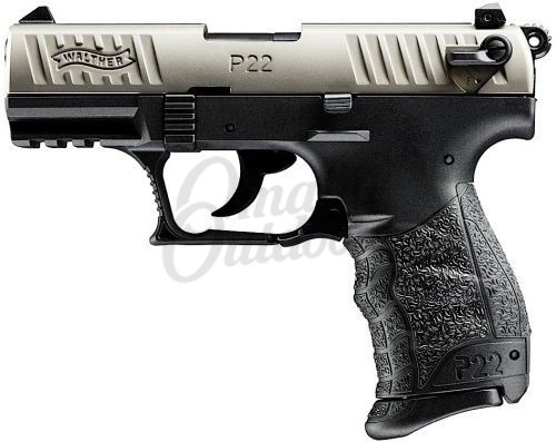 Walther P22 Pistol 10 RD 22LR Nickel Slide - Omaha Outdoors