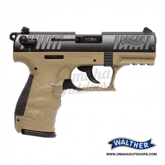 Walther P22 FDE Pistol 10 RD 22LR CA Compliant - In Stock