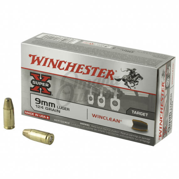 Winchester Winclean 9mm 124 Grain BEB 50 Rounds - Omaha Outdoors