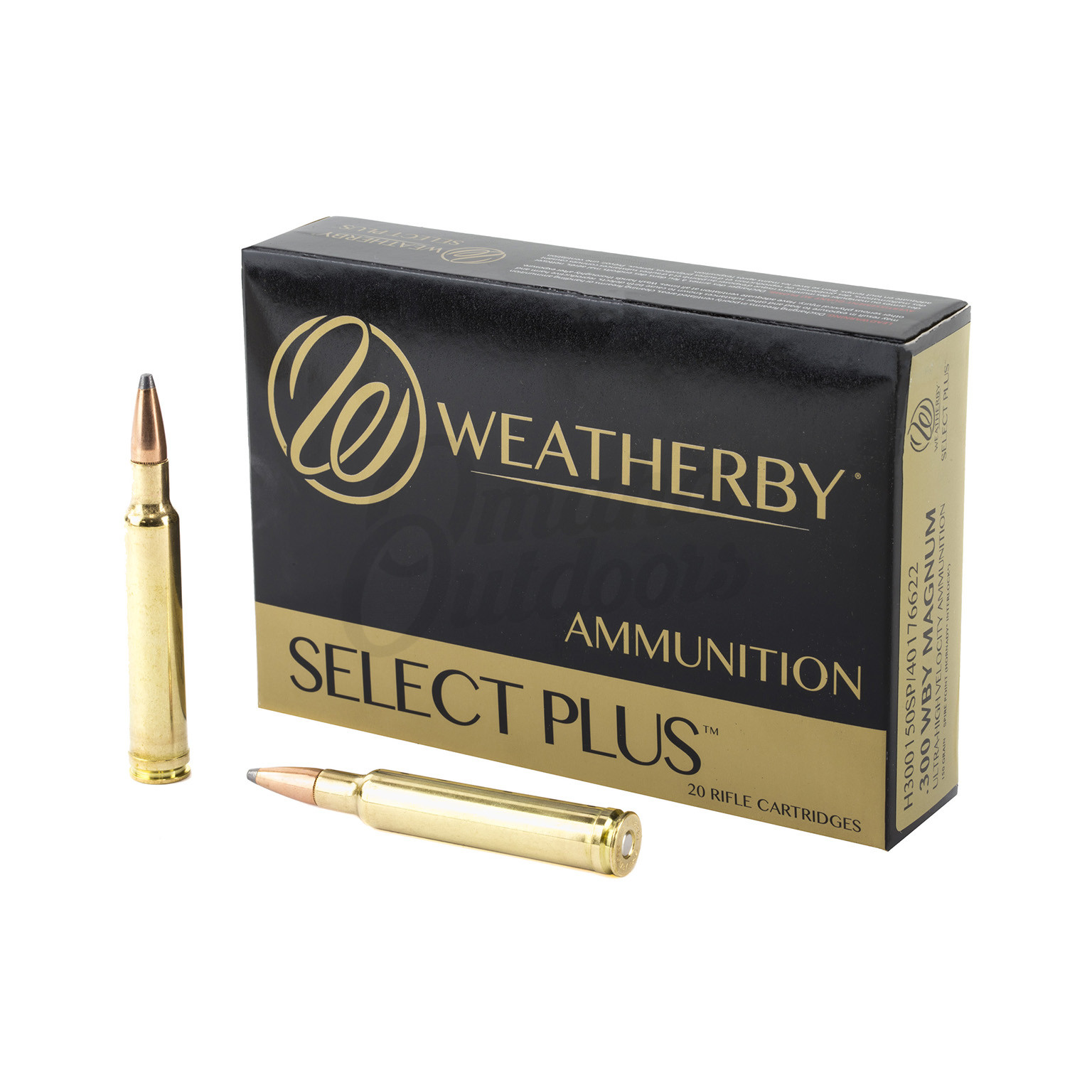 Weatherby Select Plus 300 Wby Mag 150 Grain Spire Point 20 Rounds ...