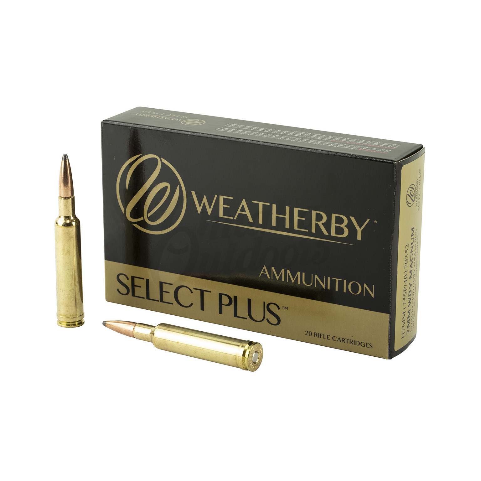 Weatherby Select Plus 7mm Wby Mag 175 Grain Spire Point 20 Rounds ...