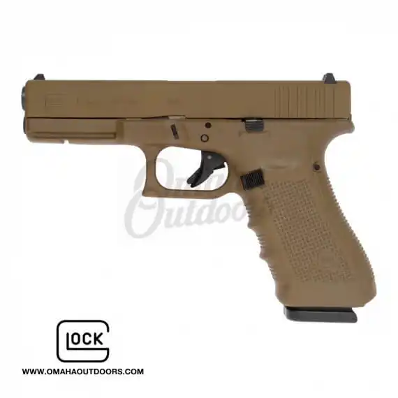 Glock 17 Gen 4 Full FDE Pistol 17 RD 9mm - Omaha Outdoors