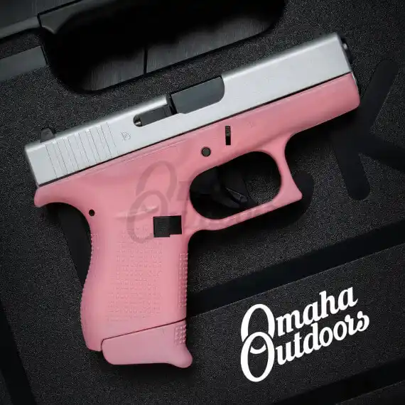 Glock 42 Victoria Pink / Satin Aluminum - Omaha Outdoors