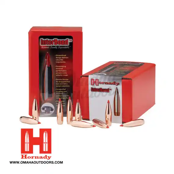 Hornady 7mm 154 GR Interbond Bullets - Omaha Outdoors