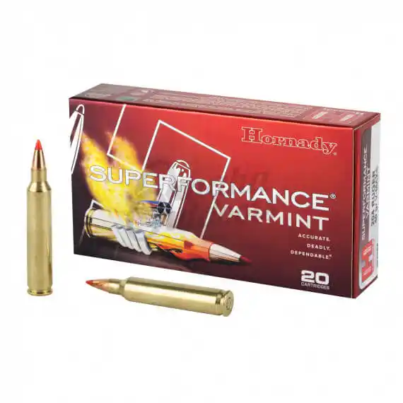 Hornady Superformance Varmint 204 Ruger 40 Grain V-MAX 20 Rounds ...