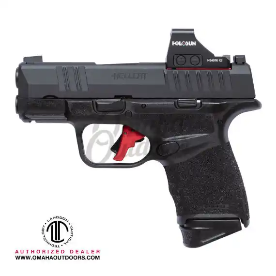 Langdon Tactical Hellcat Red / Black Trigger Red 407K - Omaha Outdoors