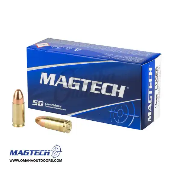 Magtech 9mm 115 Grain FMJ 50 Rounds - Omaha Outdoors