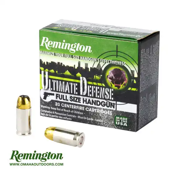 Remington Ultimate Defense .380 Auto 102 Grain Ammo 20 Rounds - Omaha ...