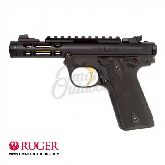 Ruger Mark IV 22/45 Lite with Gold Barrel and Trigger