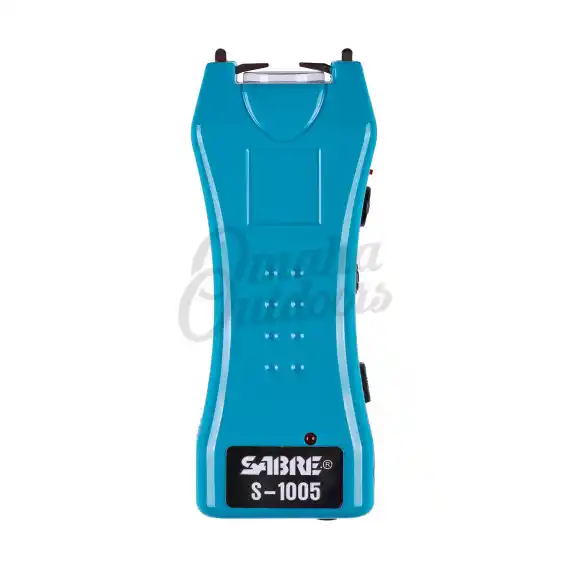 Sabre Turquoise Stun Gun with Flashlight - Omaha Outdoors