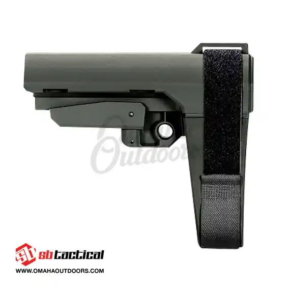 SB Tactical SBA3 Stealth Gray Pistol Stabilizing Brace - Omaha