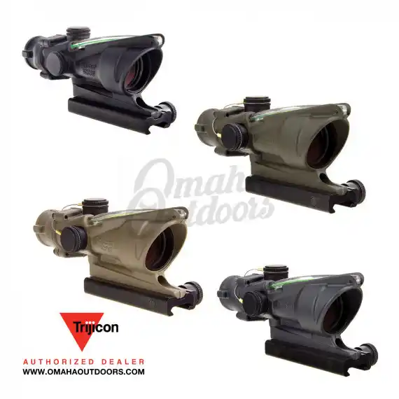 Trijicon ACOG 4x32 BAC Green Chevron Rifle Scope - Omaha