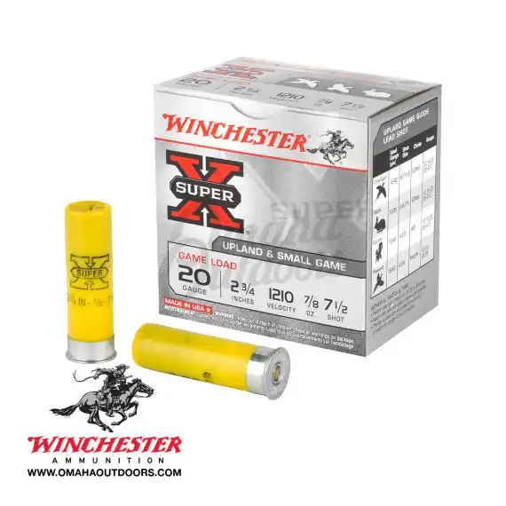 Winchester Super X 20 Gauge 7.5 Shot - Omaha Outdoors