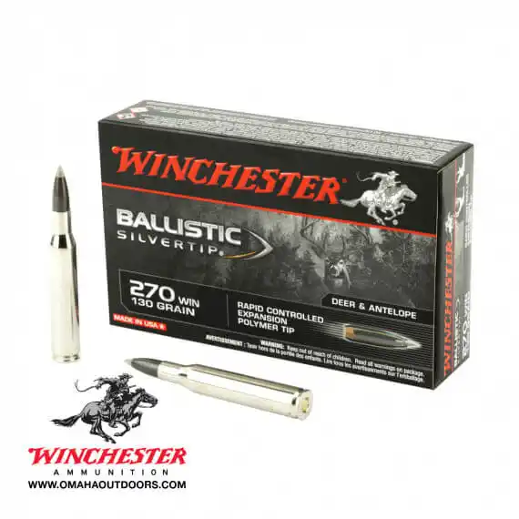 Winchester Ballistic Silvertip 270 Win 20 Rounds - Omaha Outdoors