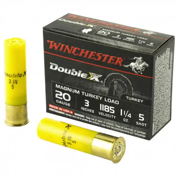 Winchester Double X Magnum Turkey Load 20 Gauge 5 Shot 25 Rounds ...