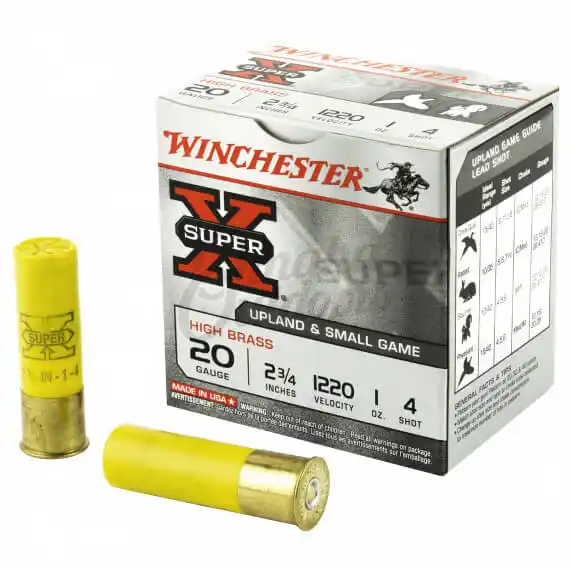 Winchester Super X High Brass 20 Gauge 4 Shot - Omaha Outdoors