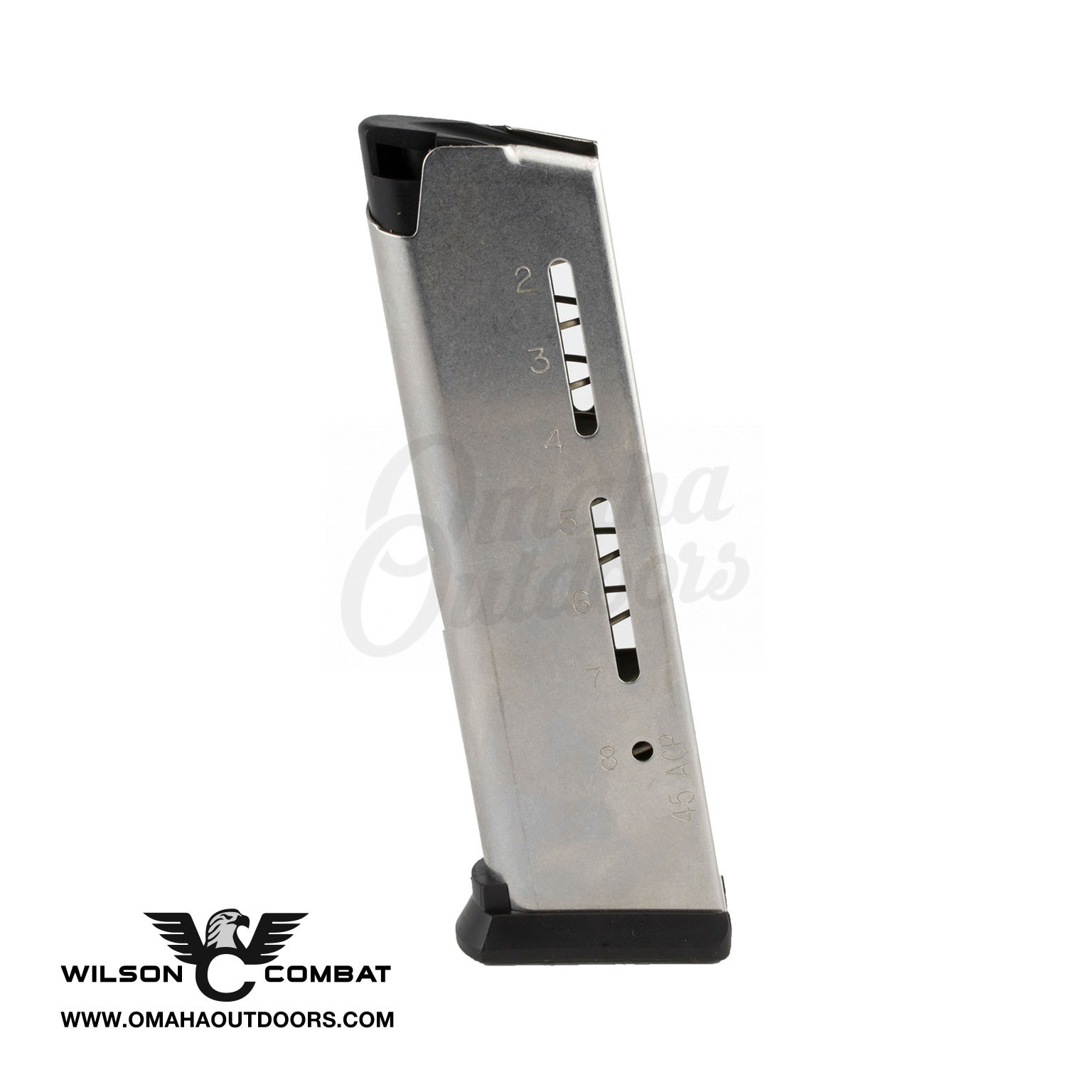 Wilson Combat ETM Stainless Magazine 45 ACP 8 RD 1911 Government