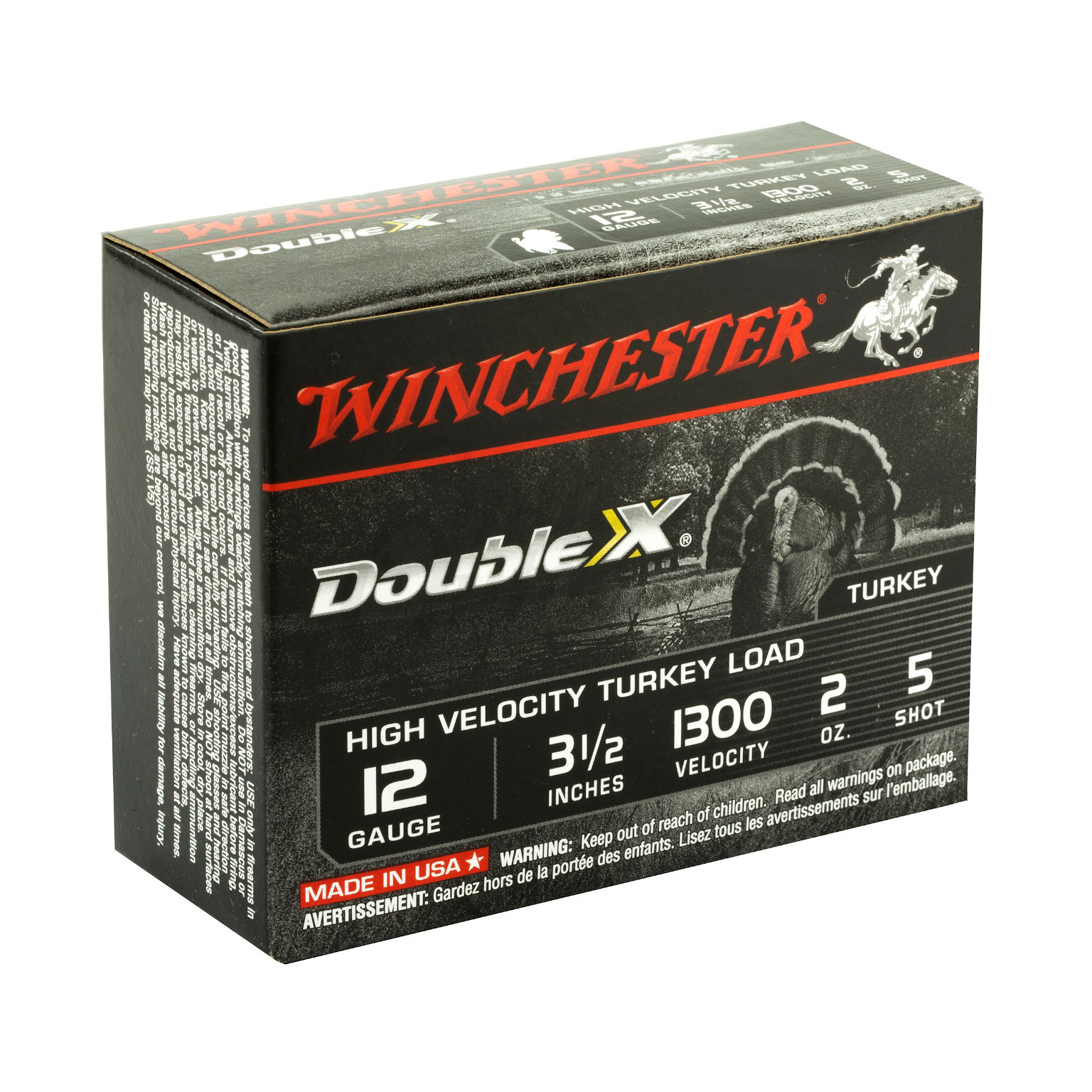 Winchester Double X High Velocity Lead Shot 12 Gauge Ammo 3 5