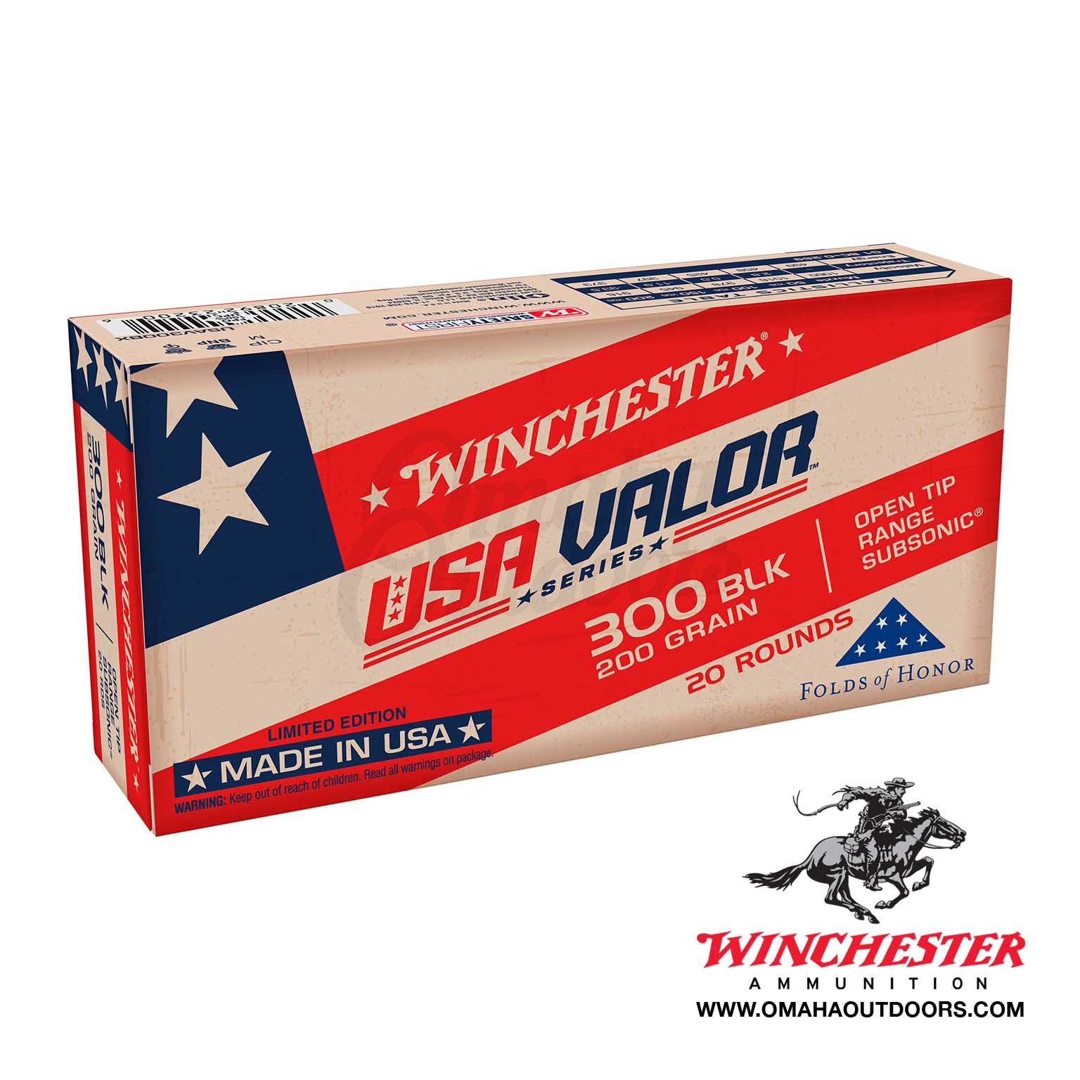 Winchester USA Valor 300 Blackout - Omaha Outdoors