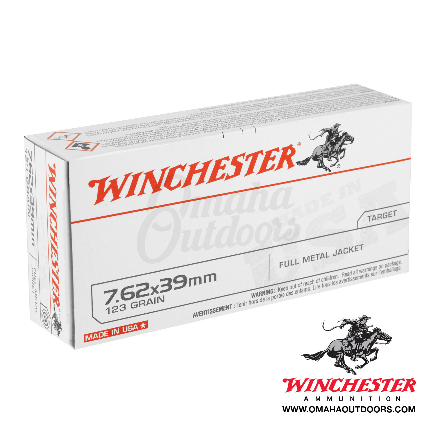 Winchester 7 62x39 123 grain fmj 20 rounds
