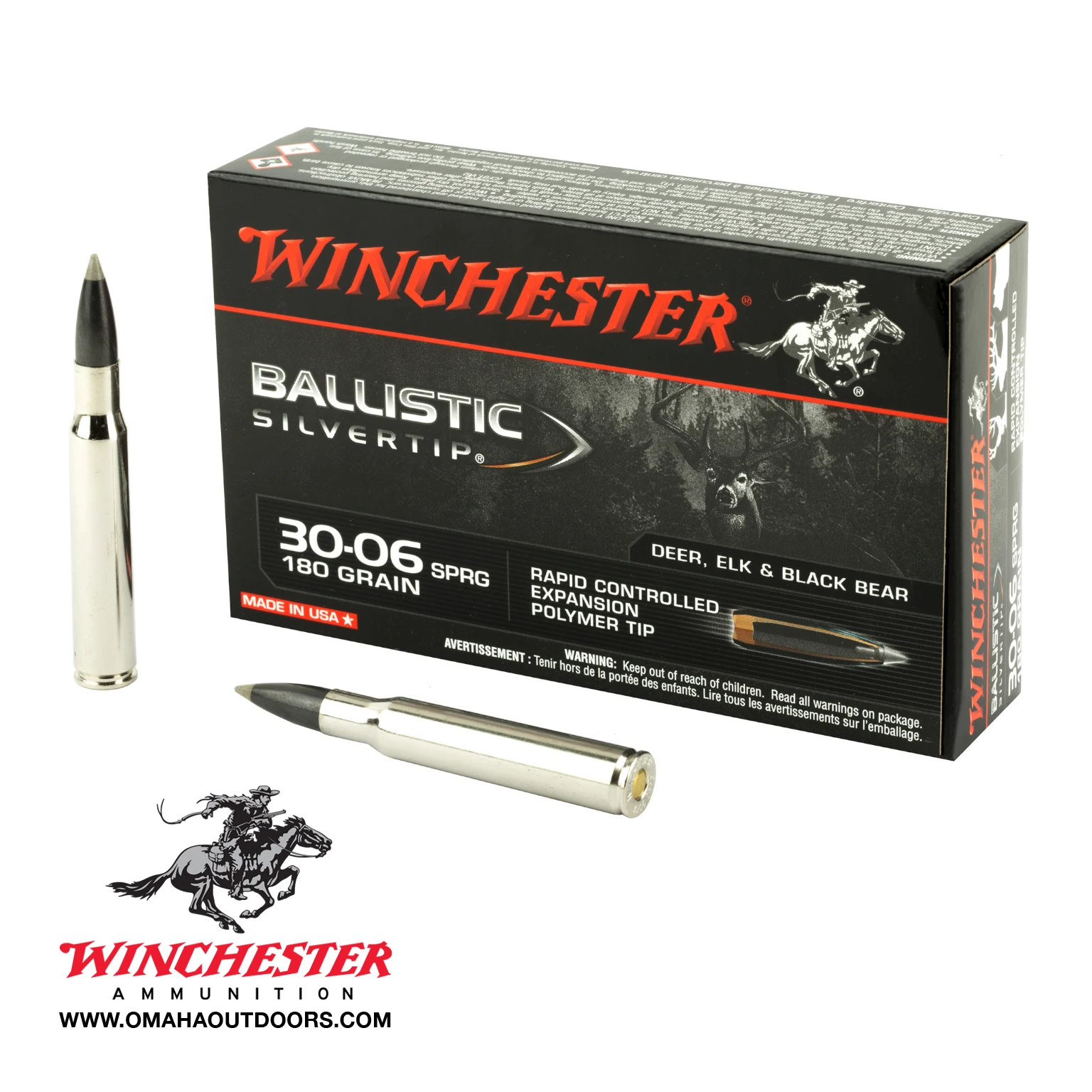 Notify Me - Winchester Ballistic Silvertip 30-06 SPRG 180gr - Omaha ...