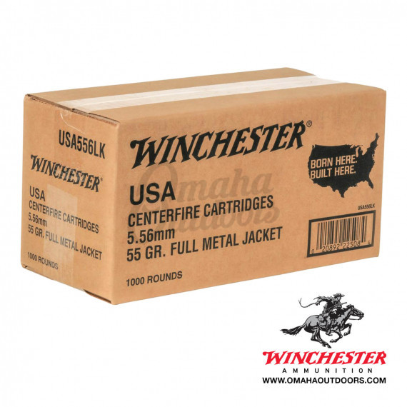 Winchester 5 56 55 grain fmj 1000 rounds
