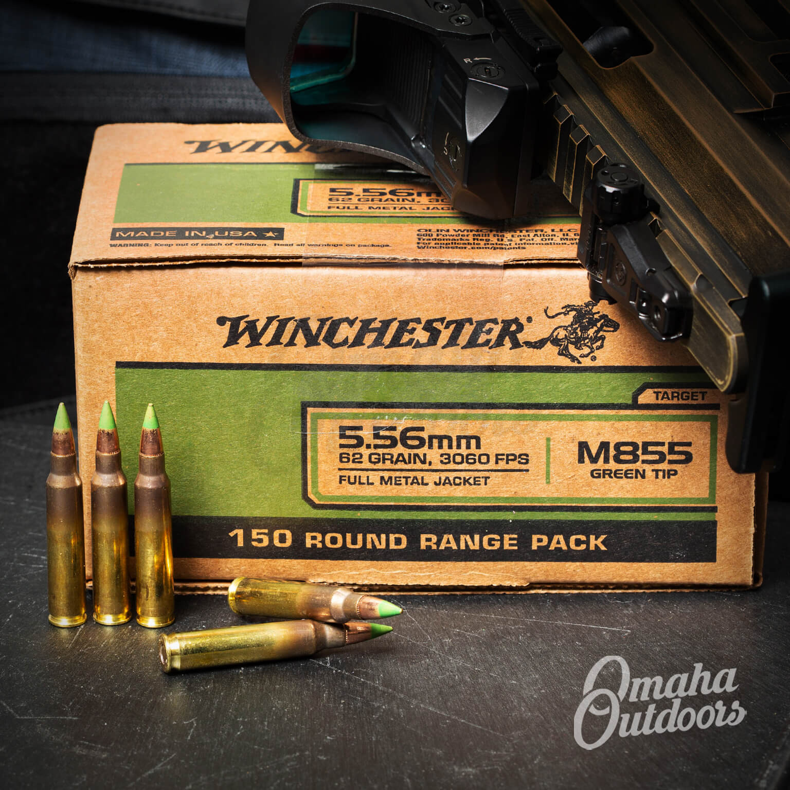 Winchester 5 56 m855 green tip 150 rounds