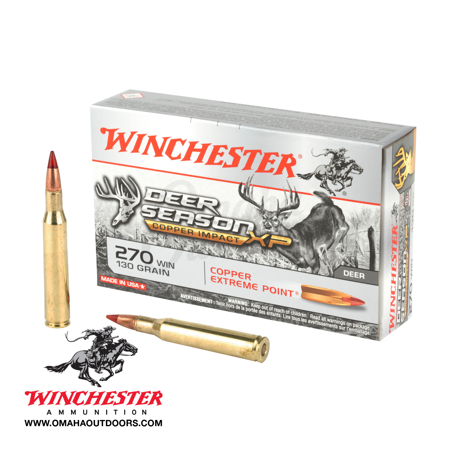 Winchester Deer Season XP 270 20 Rounds - Omaha Outdoors