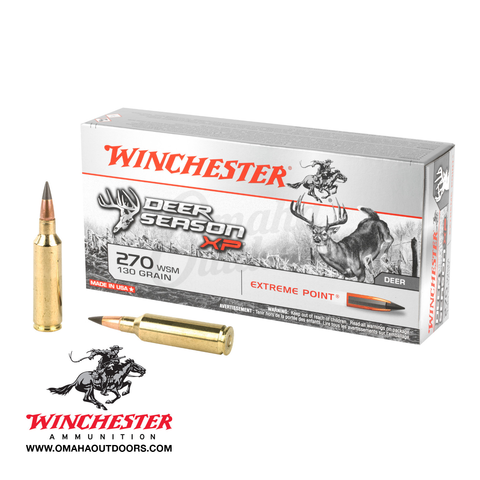 Winchester Deer Season XP 6.5 Creedmoor 125-Grain Rifle Ammunition - 20  Rounds