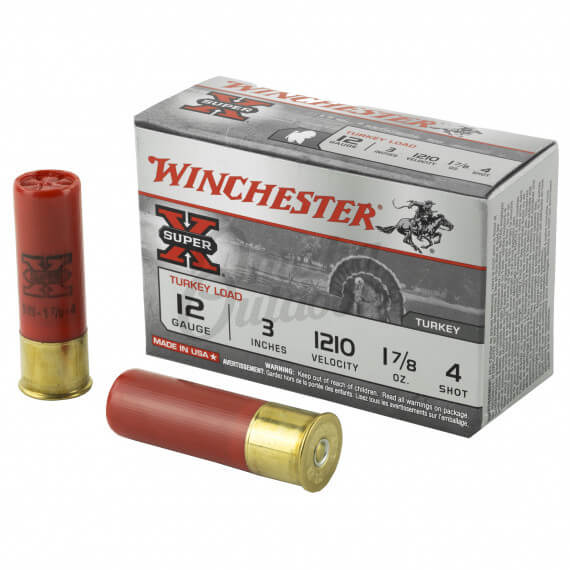 Winchester Super X 12 Gauge 4 Shot 3 Inch Turkey Loads 10 Rounds ...