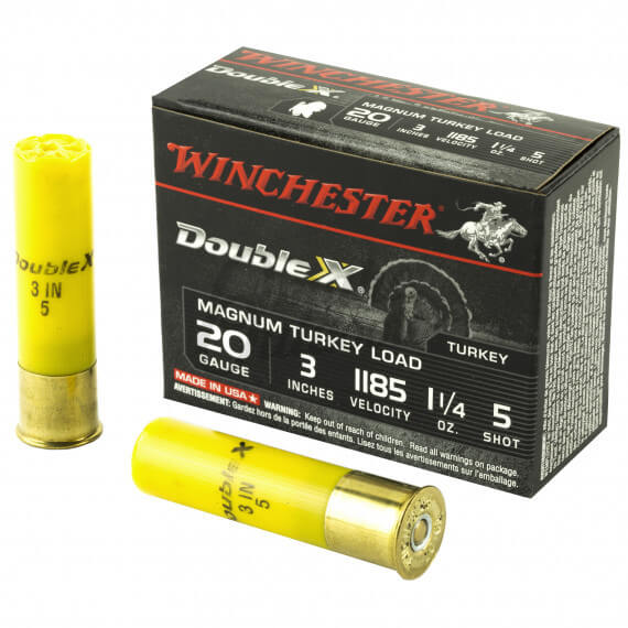 Winchester Double X Magnum Turkey Load 20 Gauge 5 Shot 25 Rounds ...